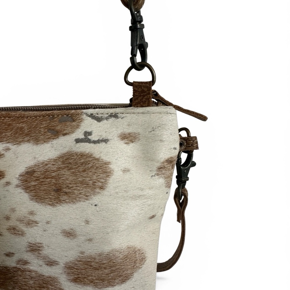 Myra Bag Cowhide Brown Leather & Hairon - Picture 10 of 10